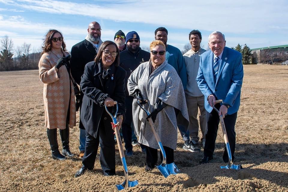 Linda Golden with Mayor Tom Henry on Groundbreaking of Southeast Business Development Project